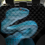 Turquoise Snake Print Pet Car Back Seat Cover