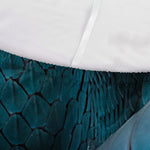 Turquoise Snake Print Sofa Cover