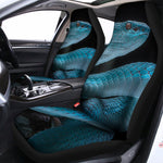 Turquoise Snake Print Universal Fit Car Seat Covers