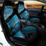Turquoise Snake Print Universal Fit Car Seat Covers