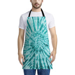 Turquoise Tie Dye Print Apron