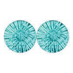 Turquoise Tie Dye Print Car Coasters