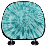 Turquoise Tie Dye Print Car Headrest Covers