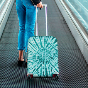 Turquoise Tie Dye Print Luggage Cover