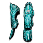 Turquoise Tie Dye Print Muay Thai Shin Guard