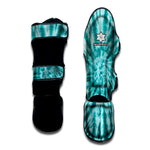 Turquoise Tie Dye Print Muay Thai Shin Guard