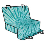 Turquoise Tie Dye Print Pet Car Back Seat Cover