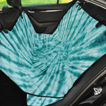Turquoise Tie Dye Print Pet Car Back Seat Cover