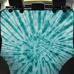 Turquoise Tie Dye Print Pet Car Back Seat Cover