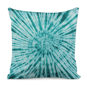 Turquoise Tie Dye Print Pillow Cover