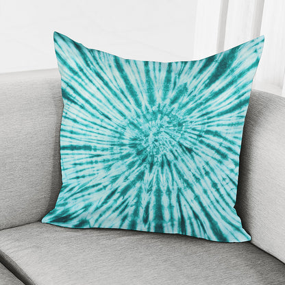 Turquoise Tie Dye Print Pillow Cover