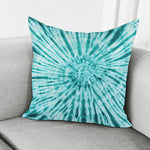 Turquoise Tie Dye Print Pillow Cover