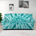Turquoise Tie Dye Print Sofa Cover