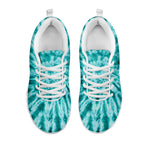 Turquoise Tie Dye Print White Sneakers