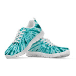 Turquoise Tie Dye Print White Sneakers
