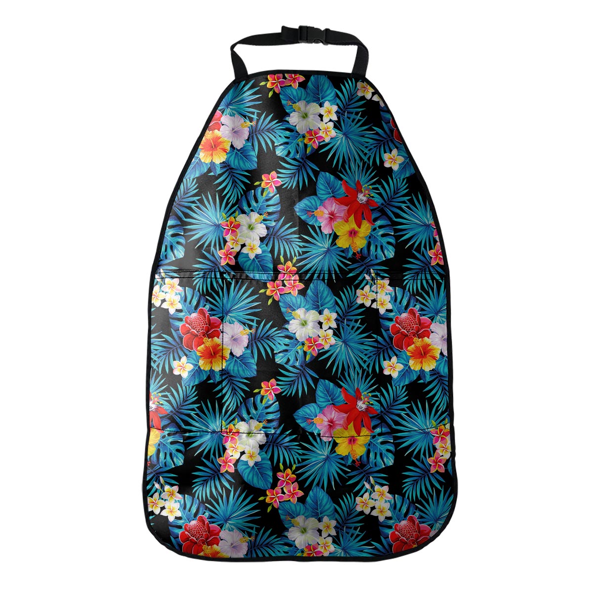 Turquoise Tropical Hawaii Pattern Print Car Seat Organizers