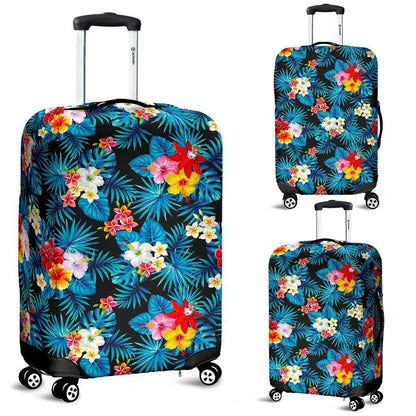 Turquoise Tropical Hawaii Pattern Print Luggage Cover GearFrost