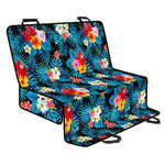 Turquoise Tropical Hawaii Pattern Print Pet Car Back Seat Cover