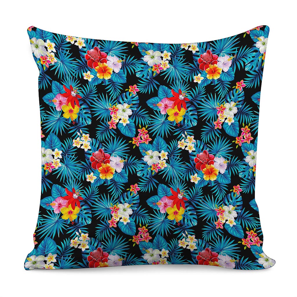 Turquoise Tropical Hawaii Pattern Print Pillow Cover