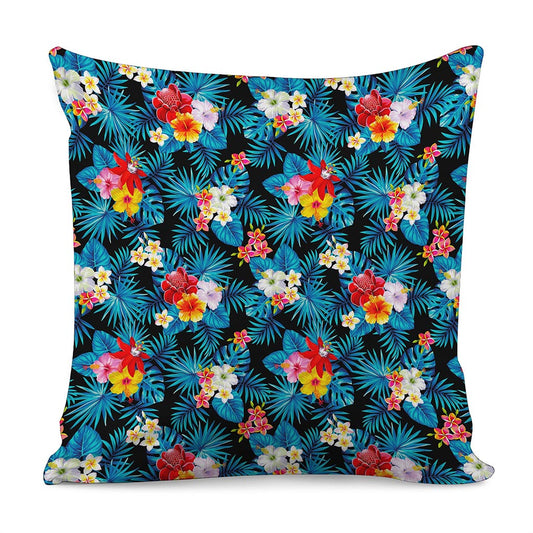Turquoise Tropical Hawaii Pattern Print Pillow Cover