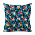 Turquoise Tropical Hawaii Pattern Print Pillow Cover