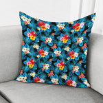 Turquoise Tropical Hawaii Pattern Print Pillow Cover