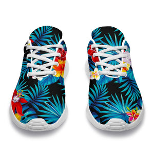 Turquoise Tropical Hawaii Pattern Print Sport Shoes GearFrost