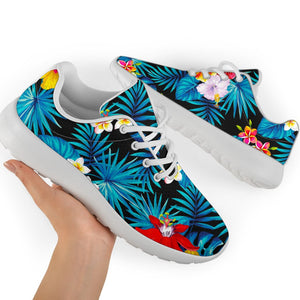 Turquoise Tropical Hawaii Pattern Print Sport Shoes GearFrost