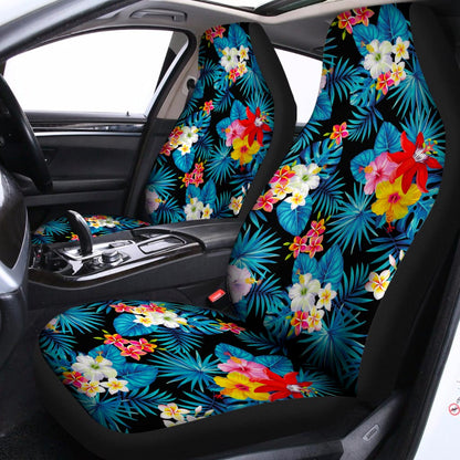 Turquoise Tropical Hawaii Pattern Print Universal Fit Car Seat Covers