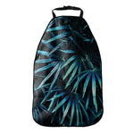 Turquoise Tropical Leaves Print Car Seat Organizers