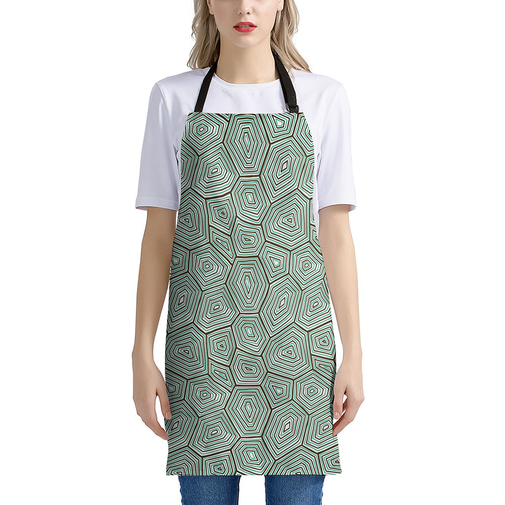 Turtle Shell Pattern Print Apron