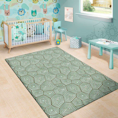 Turtle Shell Pattern Print Area Rug