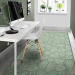 Turtle Shell Pattern Print Area Rug