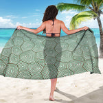 Turtle Shell Pattern Print Beach Sarong Wrap