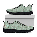 Turtle Shell Pattern Print Black Sneakers