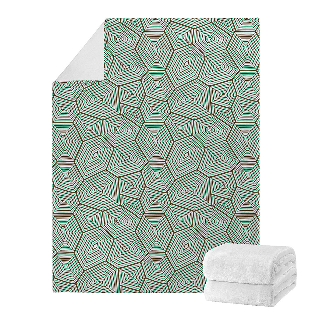 Turtle Shell Pattern Print Blanket