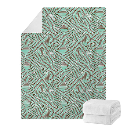 Turtle Shell Pattern Print Blanket