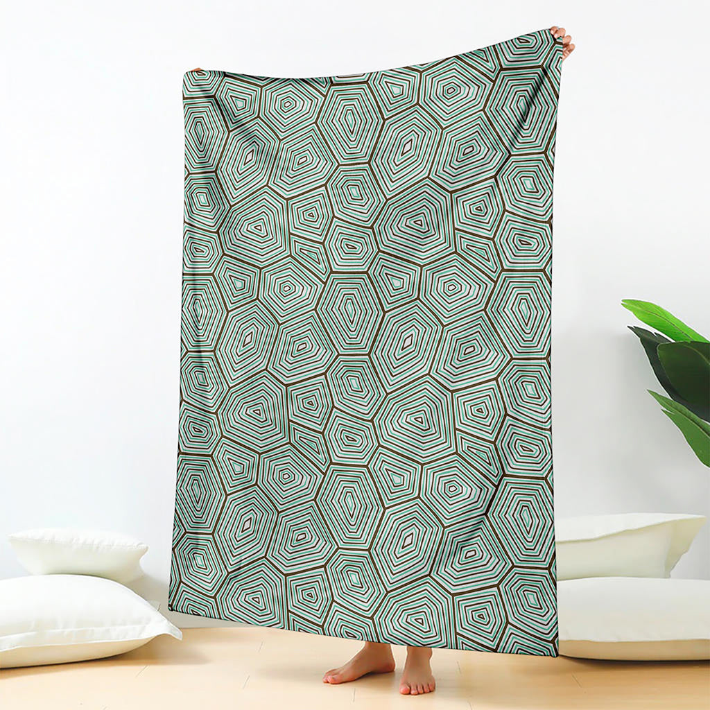 Turtle Shell Pattern Print Blanket