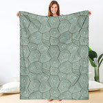 Turtle Shell Pattern Print Blanket