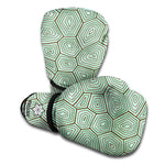 Turtle Shell Pattern Print Boxing Gloves