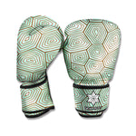 Turtle Shell Pattern Print Boxing Gloves