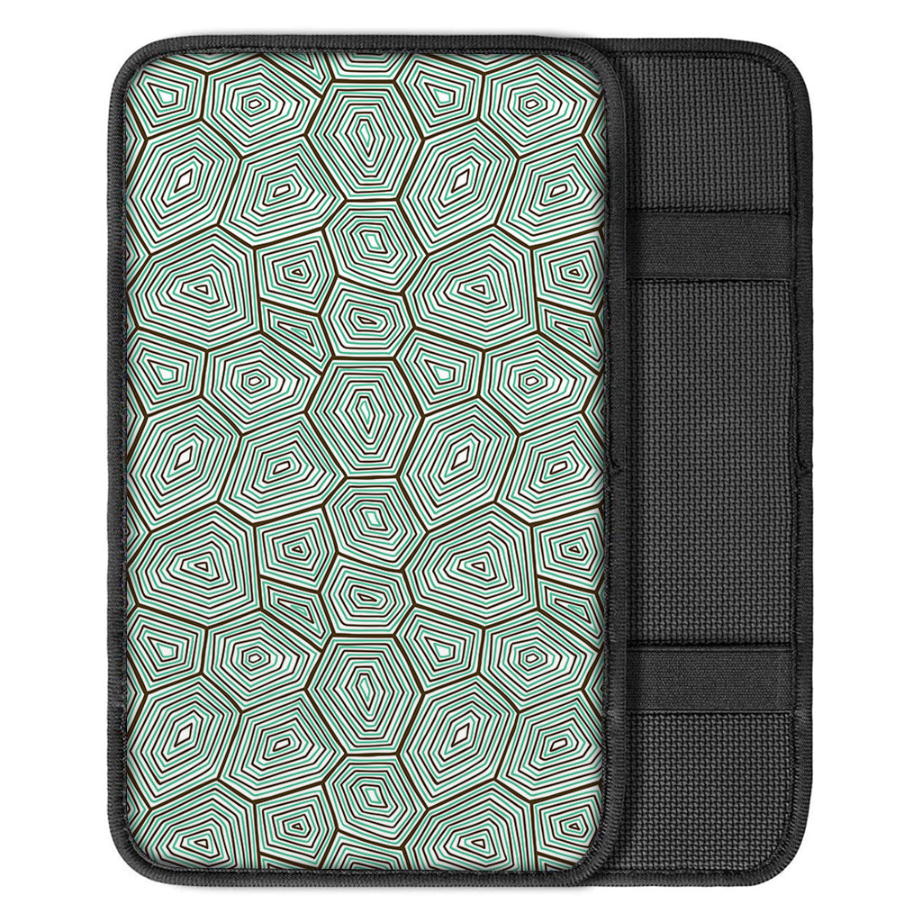 Turtle Shell Pattern Print Car Center Console Cover