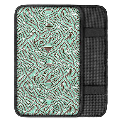 Turtle Shell Pattern Print Car Center Console Cover