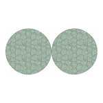 Turtle Shell Pattern Print Car Coasters