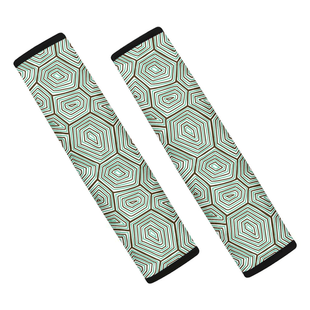 Turtle Shell Pattern Print Car Seat Belt Covers