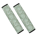 Turtle Shell Pattern Print Car Seat Belt Covers