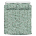 Turtle Shell Pattern Print Duvet Cover Bedding Set