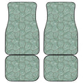 Turtle Shell Pattern Print Front and Back Car Floor Mats