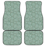 Turtle Shell Pattern Print Front and Back Car Floor Mats