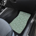Turtle Shell Pattern Print Front and Back Car Floor Mats